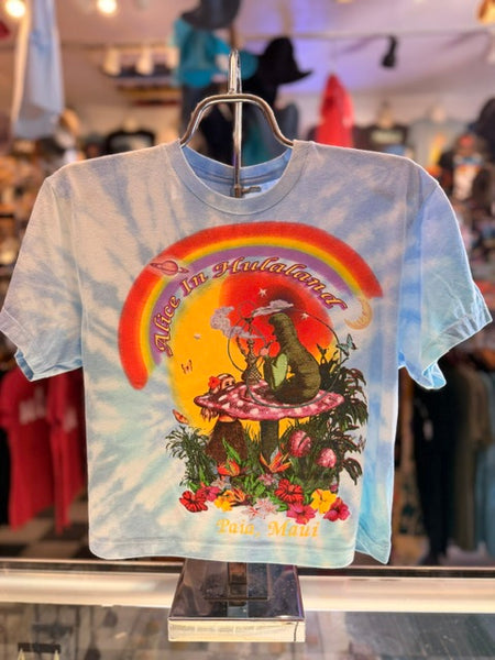 Women's Blue Tie Dye "Trip" Crop