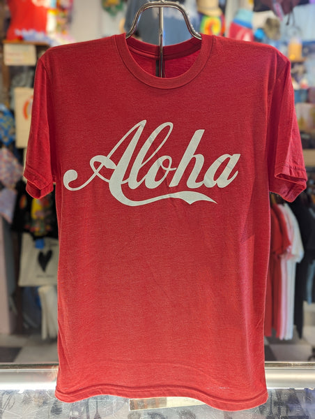 Men's Red "Aloha" Tee