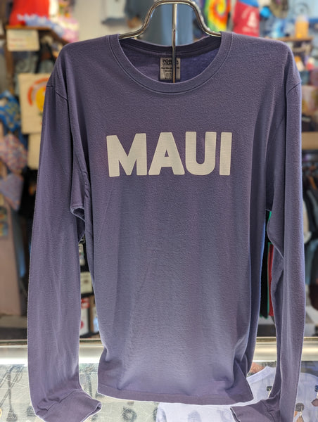Men's Long-Sleeve Purple "Maui" Shirt
