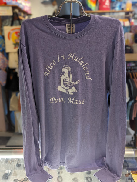 Men's Long-Sleeve Purple "Original Hula Girl" Shirt