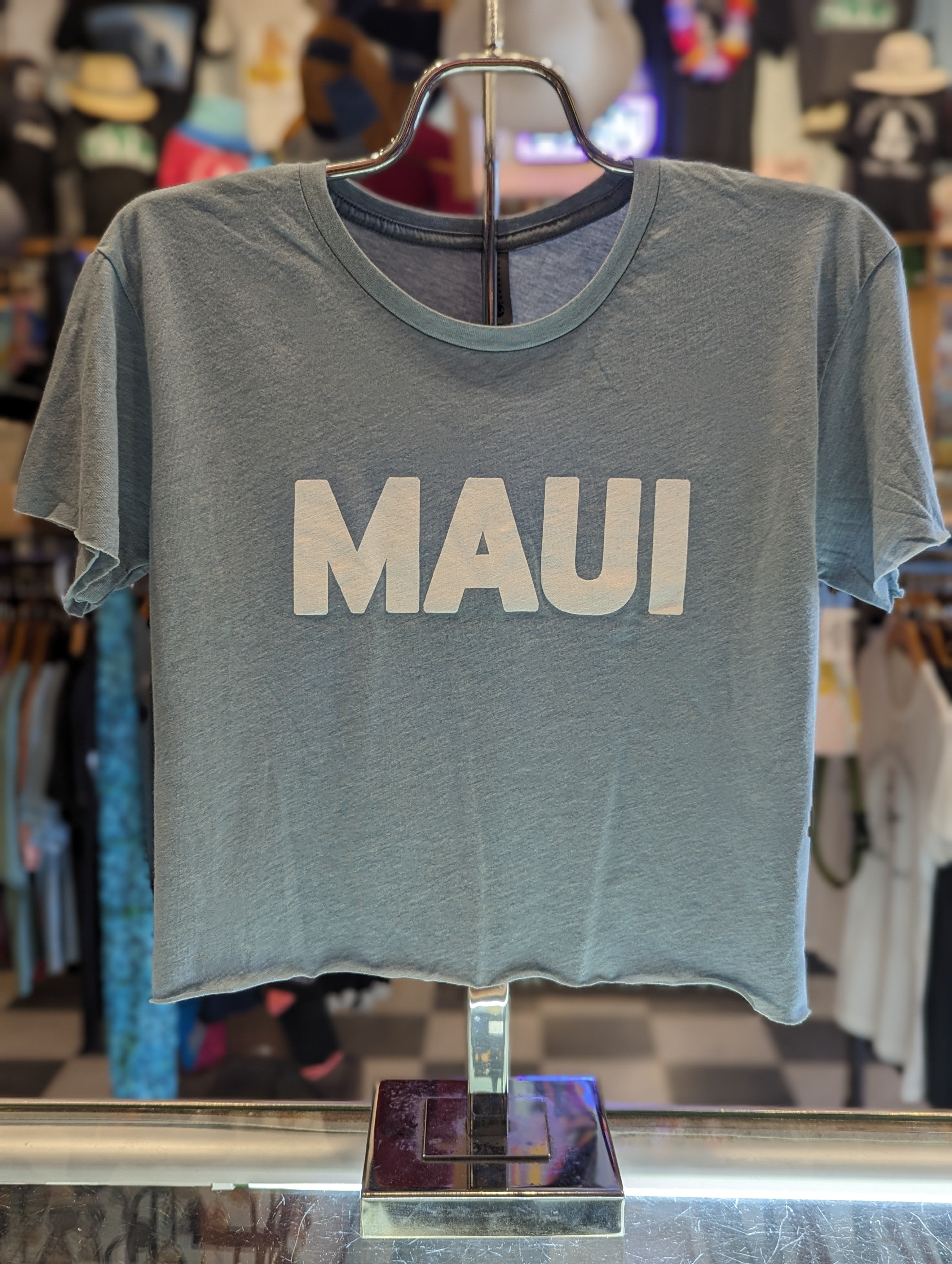 Women's Blue "Maui" Crop