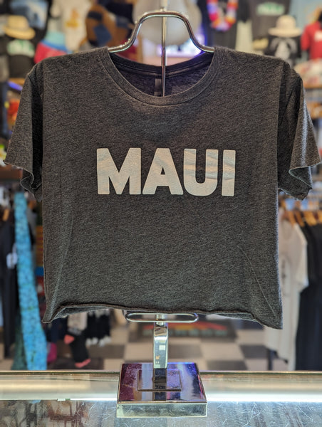 Women's Charcoal "Maui" Crop